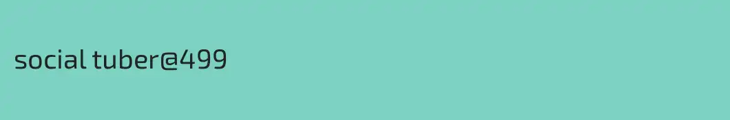 social tuber@499
